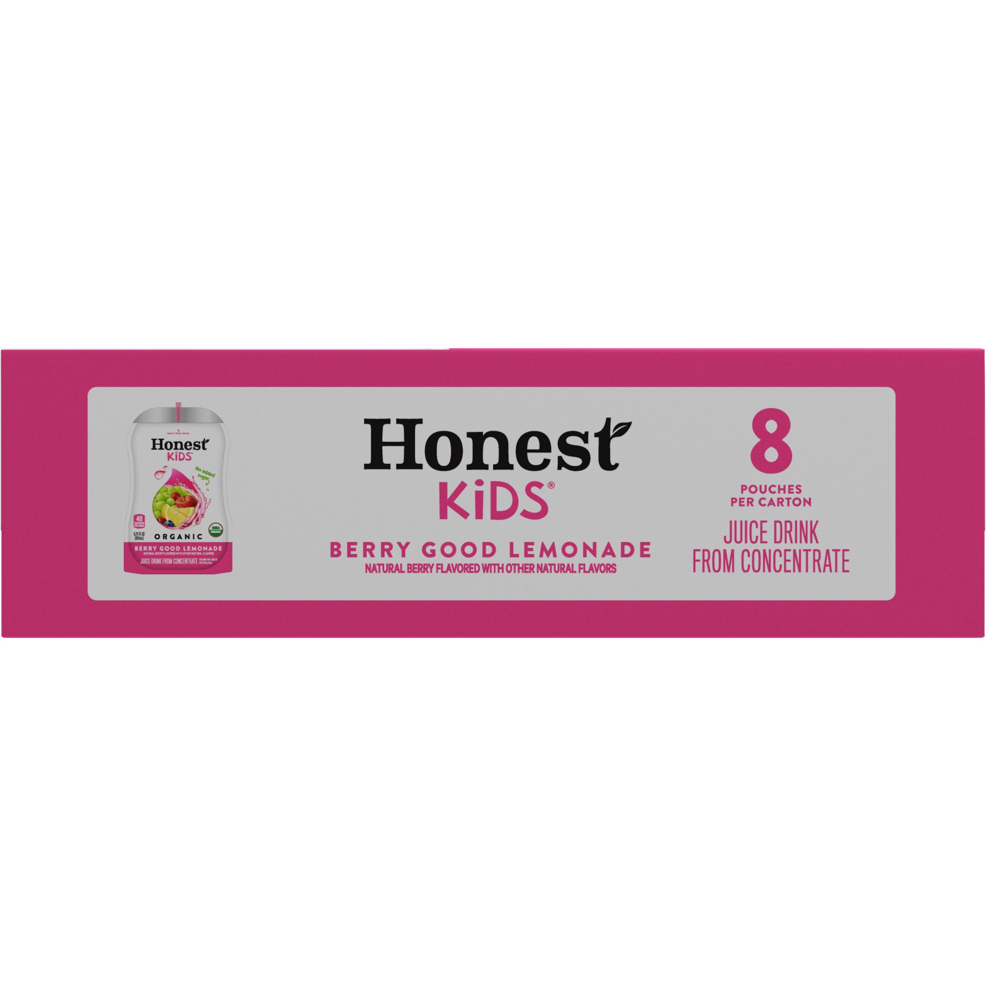 slide 6 of 13, Honest Thirst Quencher, Lower-Sugar Organic, Berry Berry Good Lemonade - 8 ct, 8 ct