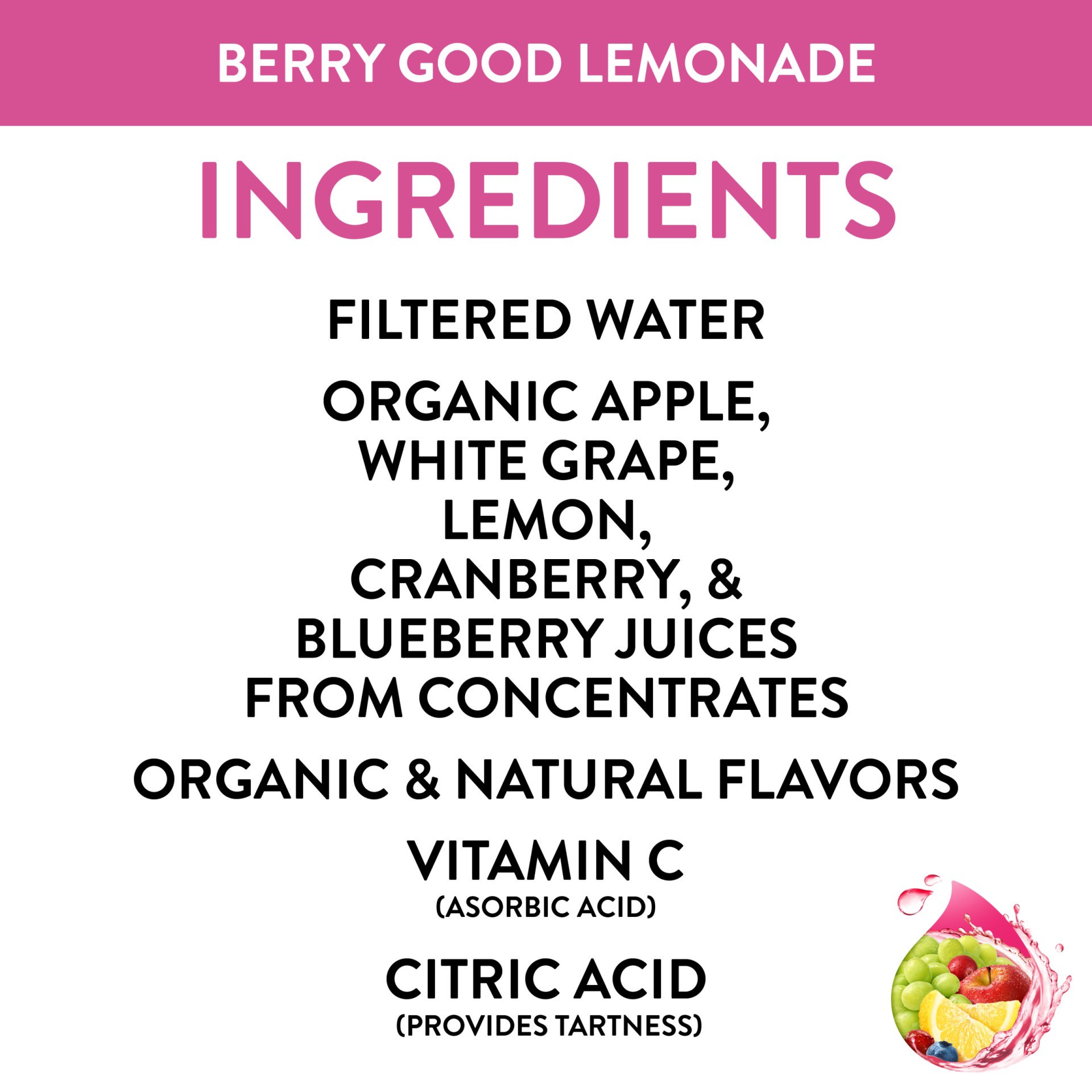 slide 7 of 13, Honest Thirst Quencher, Lower-Sugar Organic, Berry Berry Good Lemonade - 8 ct, 8 ct