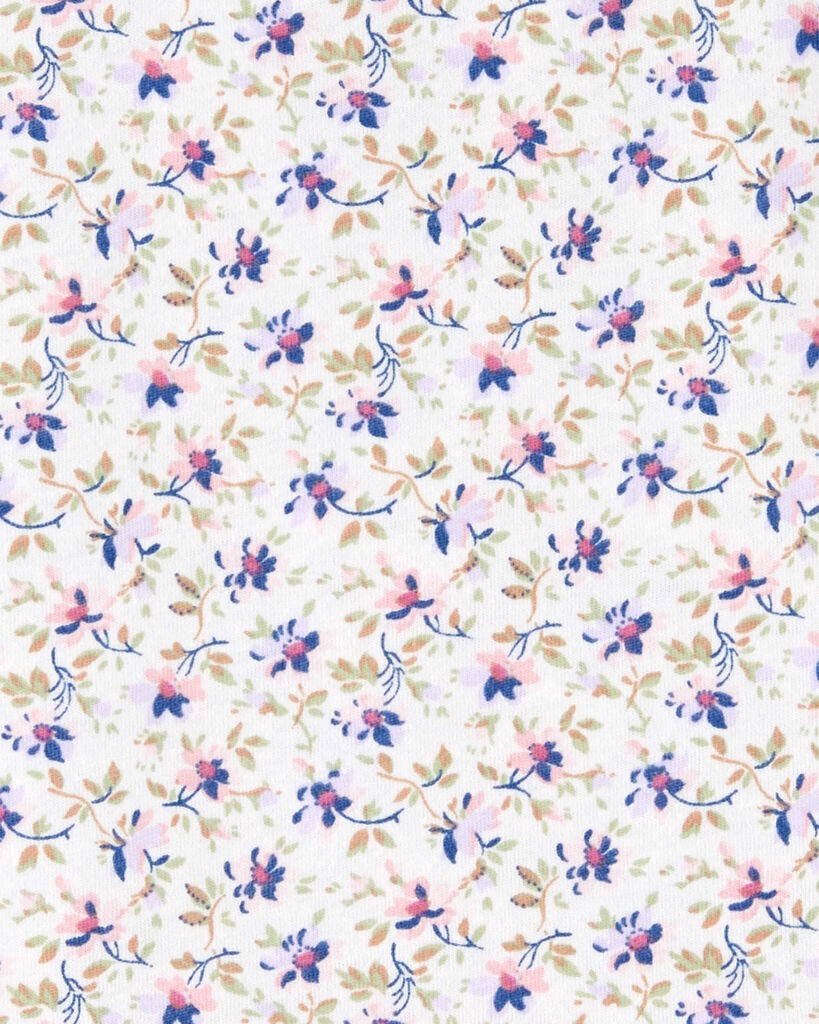 slide 2 of 3, Oshkosh Toddler Floral Print Casual Top White 2T, 1 ct