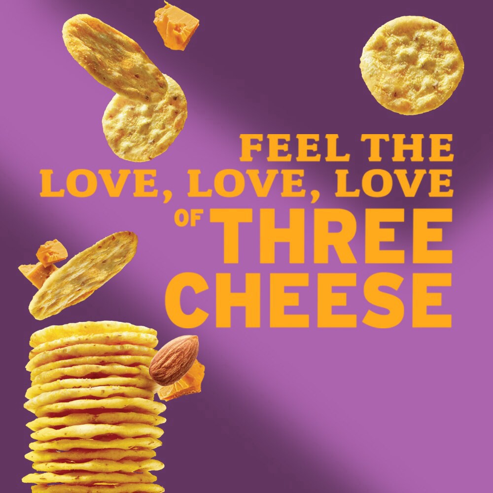 slide 5 of 5, Blue Diamond Nut-Thins Almond Three Cheese Rice Cracker Snacks 4.25 oz, 4.25 oz