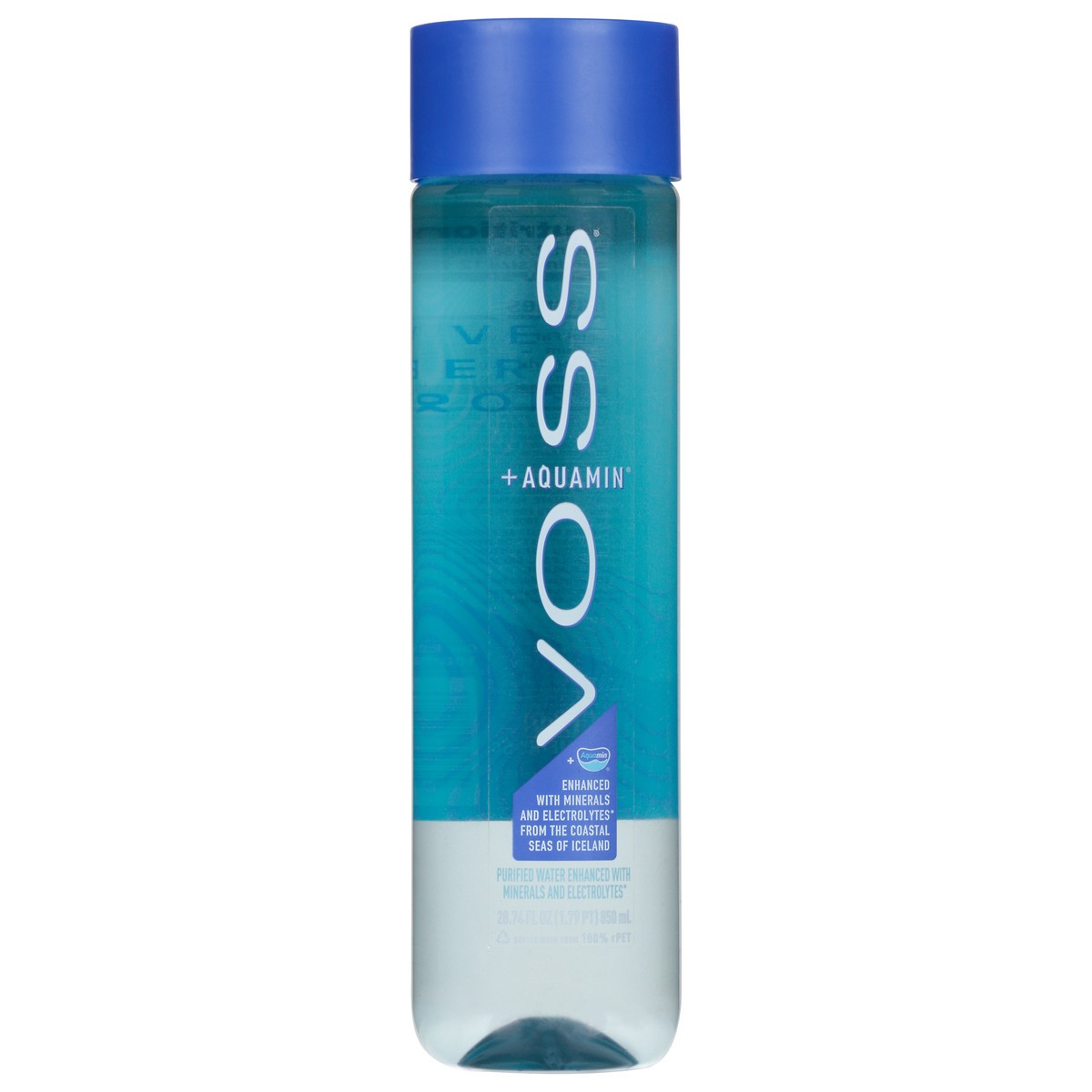 slide 2 of 9, Voss + Aquamin Purified Water 28.74 fl oz, 