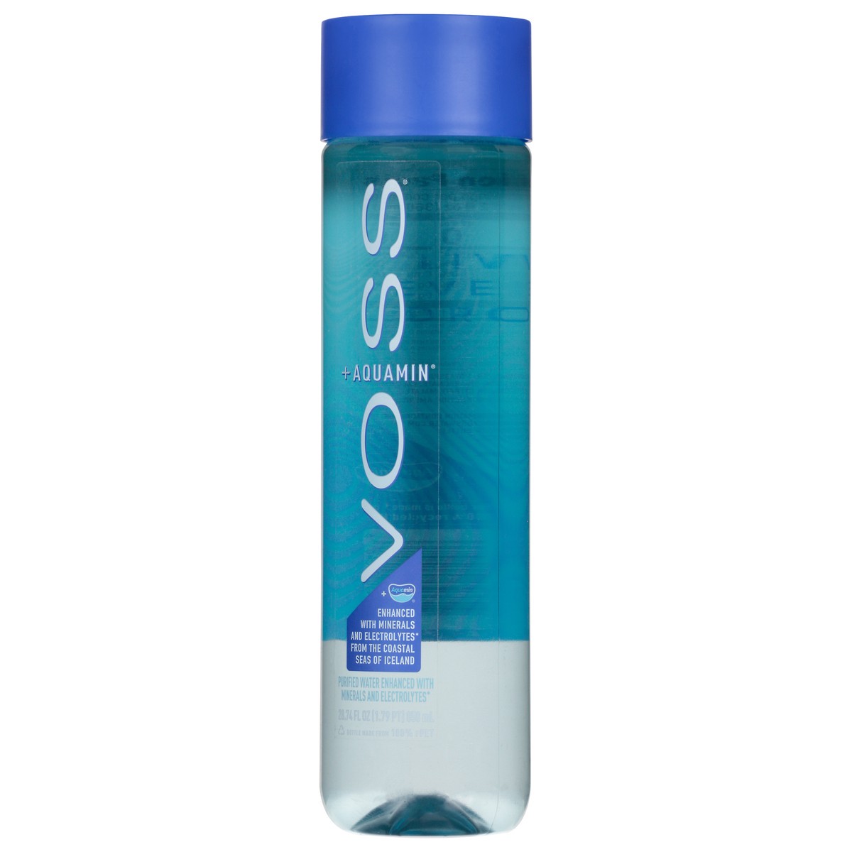 slide 3 of 9, Voss + Aquamin Purified Water 28.74 fl oz, 