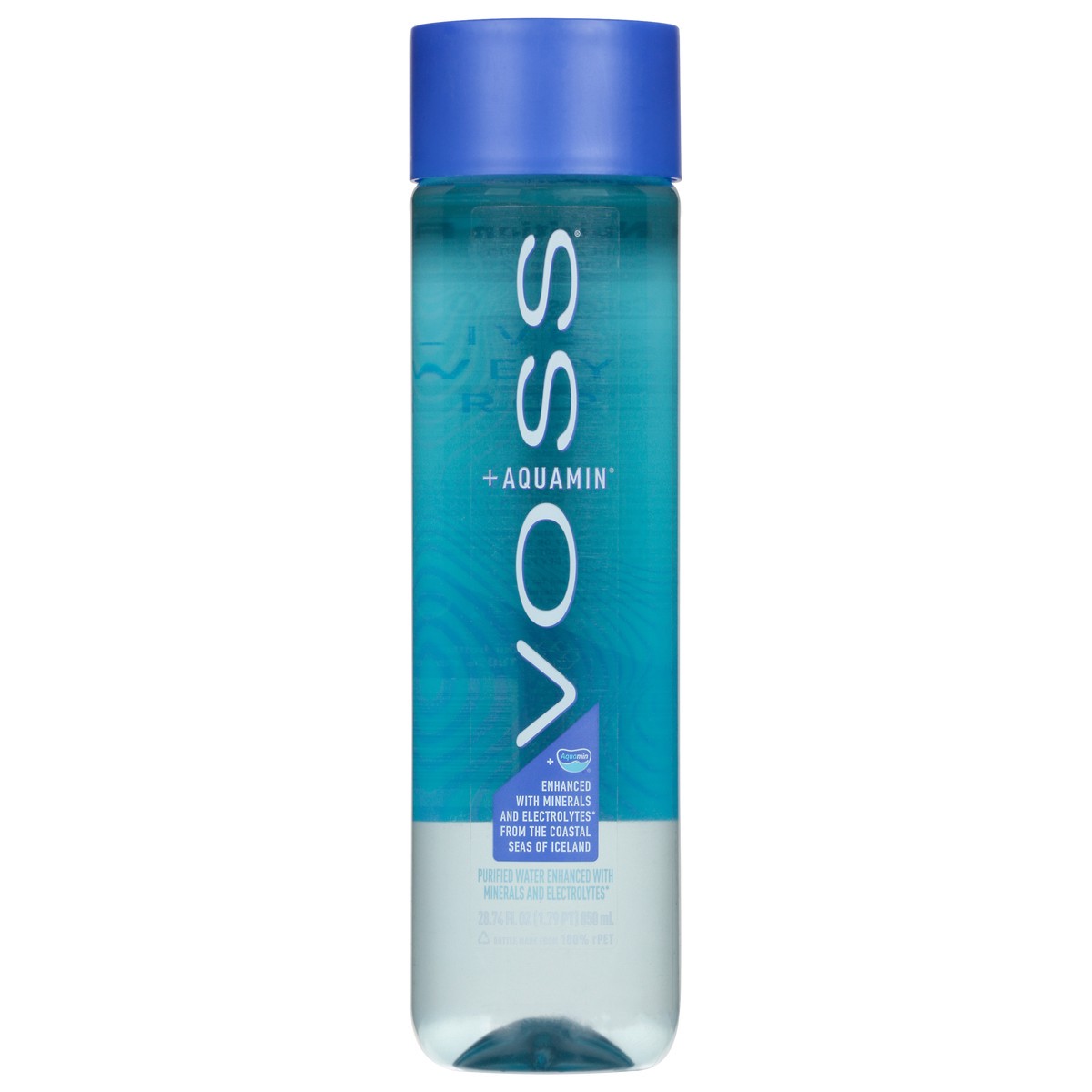 slide 1 of 9, Voss + Aquamin Purified Water 28.74 fl oz, 