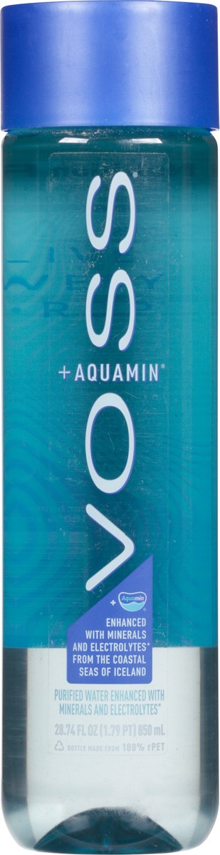 slide 6 of 9, Voss + Aquamin Purified Water 28.74 fl oz, 