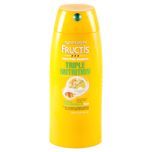 slide 1 of 1, Garnier Fructis Triple Nutrition Fortifying Shampoo, 25.4 oz