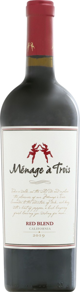 slide 6 of 9, Menage a Trois Red Blend Wine - 750ml Bottle, 750 ml