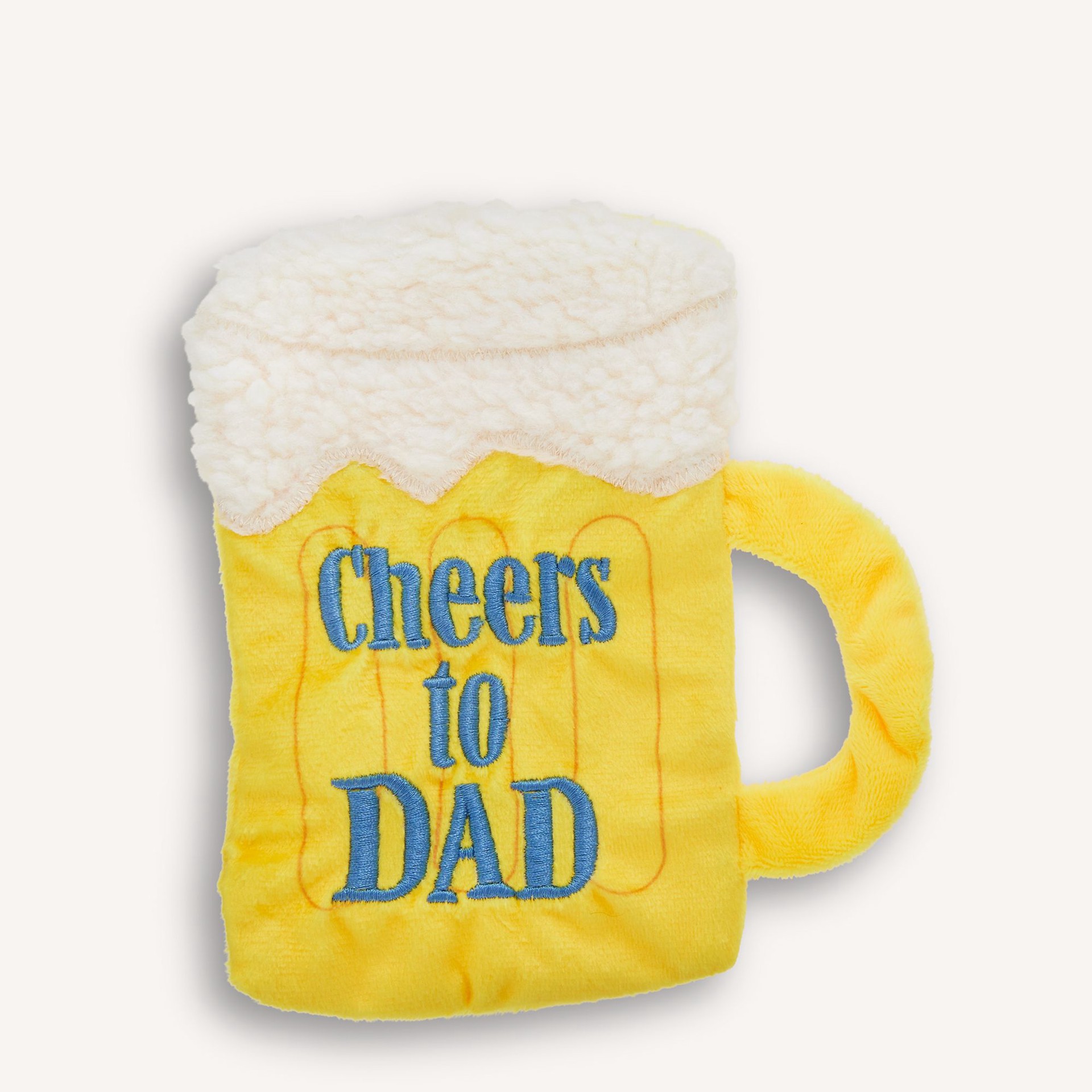 slide 1 of 1, Joyhound Crazy Comfy Father's Day Beer Mug Flattie Dog Toy - Crinkle, Squeaker, 1 ct