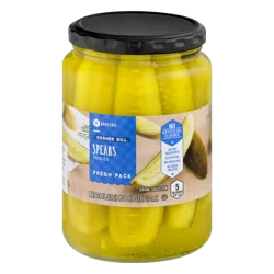 SE Grocers Spears Pickles Fresh Pack Kosher Dill