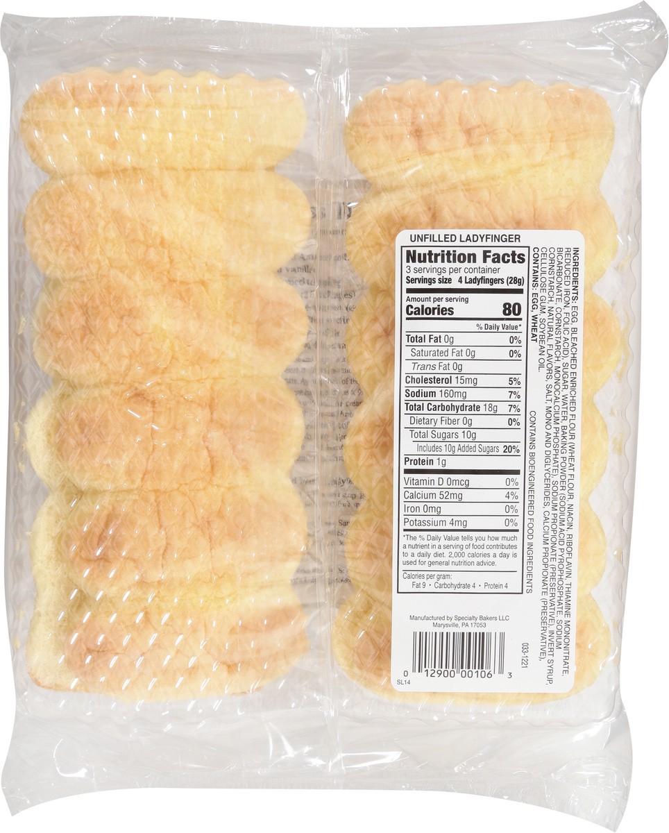 slide 2 of 14, Specialty Bakers Simply Elegant Lady Fingers Desserts 3 oz, 3 oz