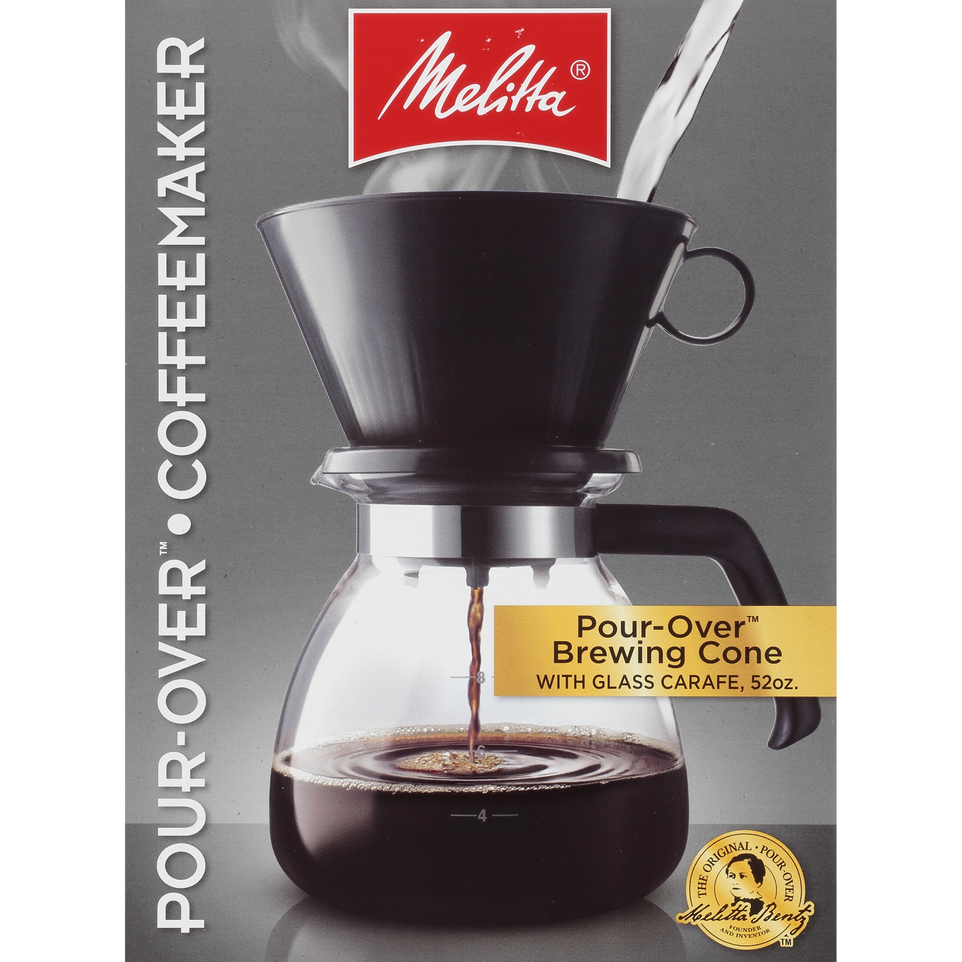 slide 6 of 6, Melitta Cone Filter Pour Over Coffeemaker, 1 ct