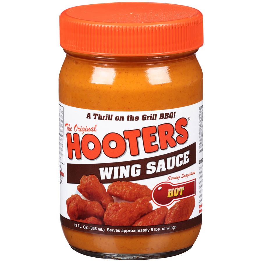 slide 1 of 6, Hooter's Hooters Wing Sauce Hot, 12 oz