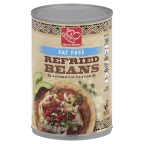 slide 1 of 1, Harris Teeter Fat Free Refried Beans, 16 oz