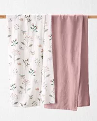 Carter's Just One You Little Planet Muslin Swaddle - Floral - 2pk