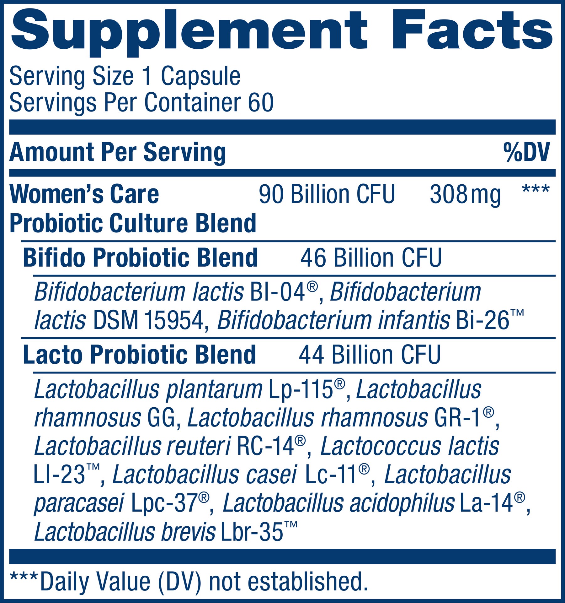 slide 3 of 5, Renew Life Women's Probiotic Supplement, 60 Vegetarian Capsules, 90 Billion CFU, 60 ct