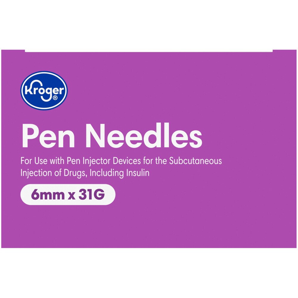 slide 5 of 5, Kroger® 6mm x 31G Pen Needles Box, 100 ct