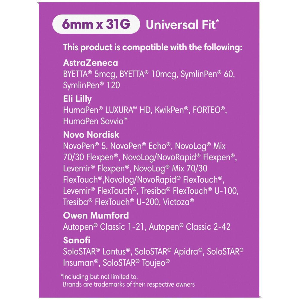 slide 3 of 5, Kroger® 6mm x 31G Pen Needles Box, 100 ct