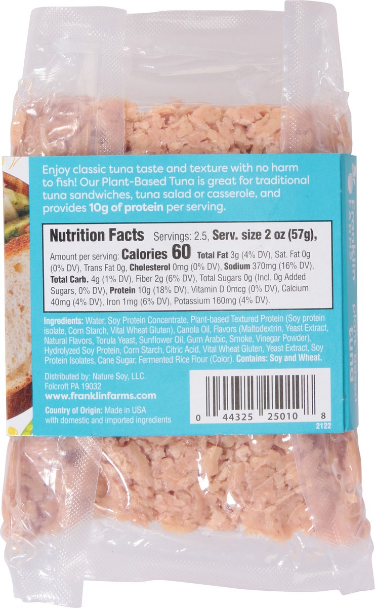 slide 8 of 9, Franklin Farms Plant-Based Original Tuna 5 oz, 5 oz