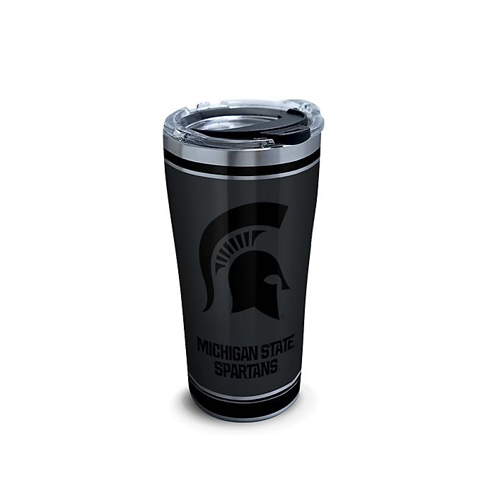 slide 1 of 1, NCAA Tervis Michigan State University Blackout Stainless Steel Tumbler with Lid, 20 oz