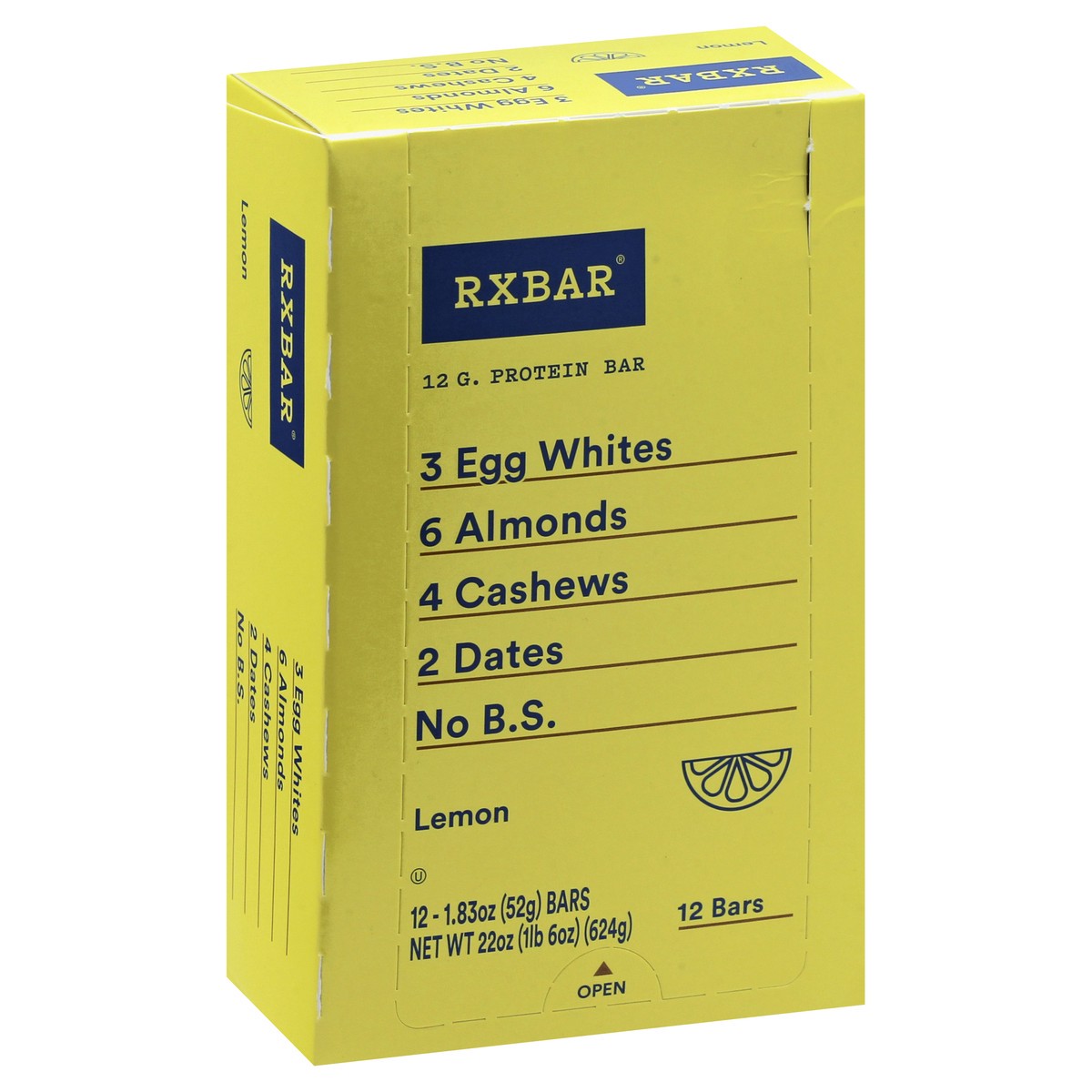 slide 13 of 13, RXBAR Protein Bars, Lemon, 22 oz, 12 Count, 22 oz