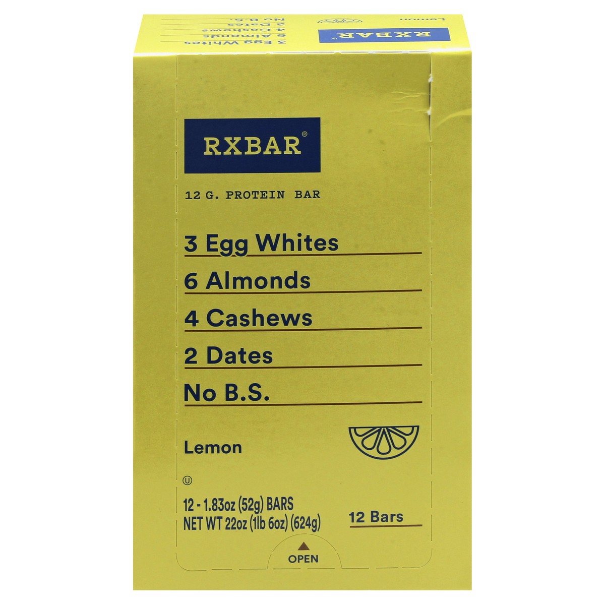 slide 1 of 13, RXBAR Protein Bars, Lemon, 22 oz, 12 Count, 22 oz
