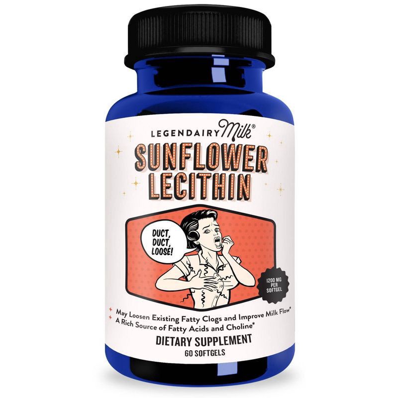 slide 1 of 4, Legendairy Milk Organic Sunflower Lecithin - 60ct, 60 ct