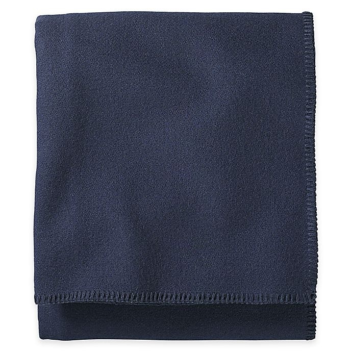 slide 1 of 1, Pendleton Eco-Wise Wool King Washable Blanket - Navy, 1 ct