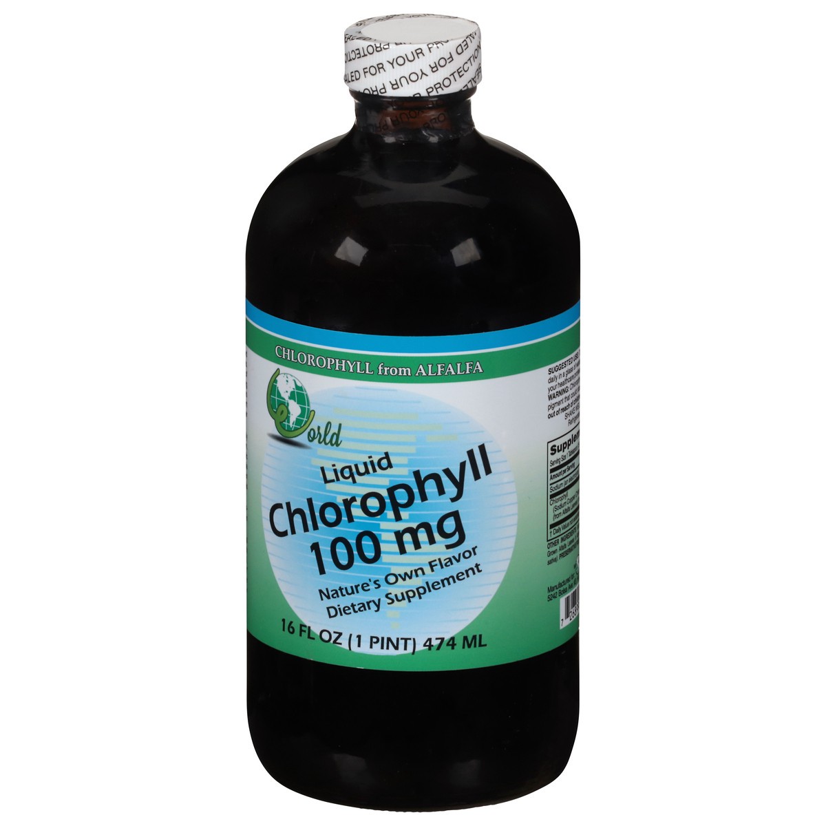 slide 4 of 9, World Liquid 100 mg Chlorophyll 16 fl oz, 16 fl oz