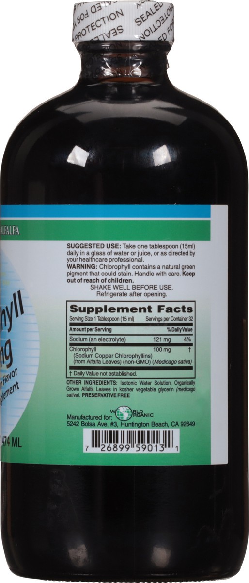 slide 2 of 9, World Liquid 100 mg Chlorophyll 16 fl oz, 16 fl oz