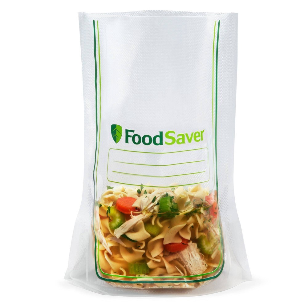 slide 5 of 6, FoodSaver Easy Fill Vacuum Sealer Bags Quart, 16 ct