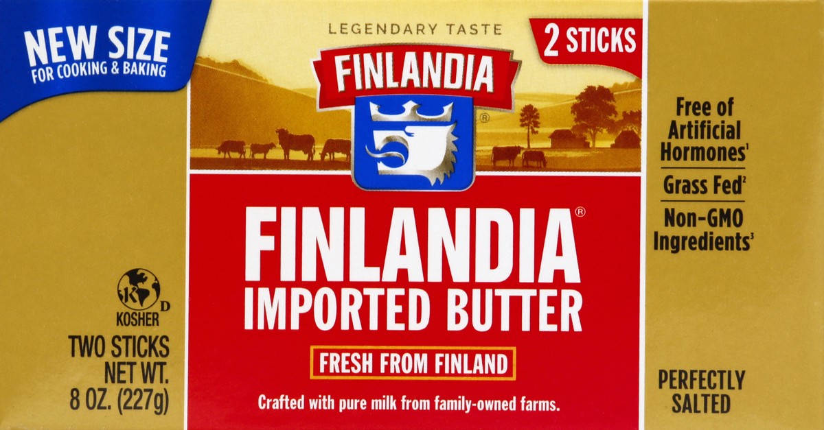 slide 4 of 4, Finlandia Perfectly Salted Butter, 8 oz