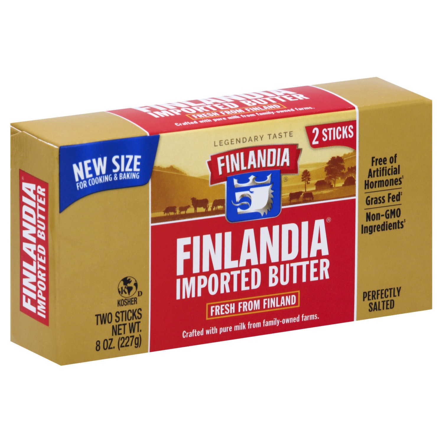 slide 1 of 4, Finlandia Perfectly Salted Butter, 8 oz