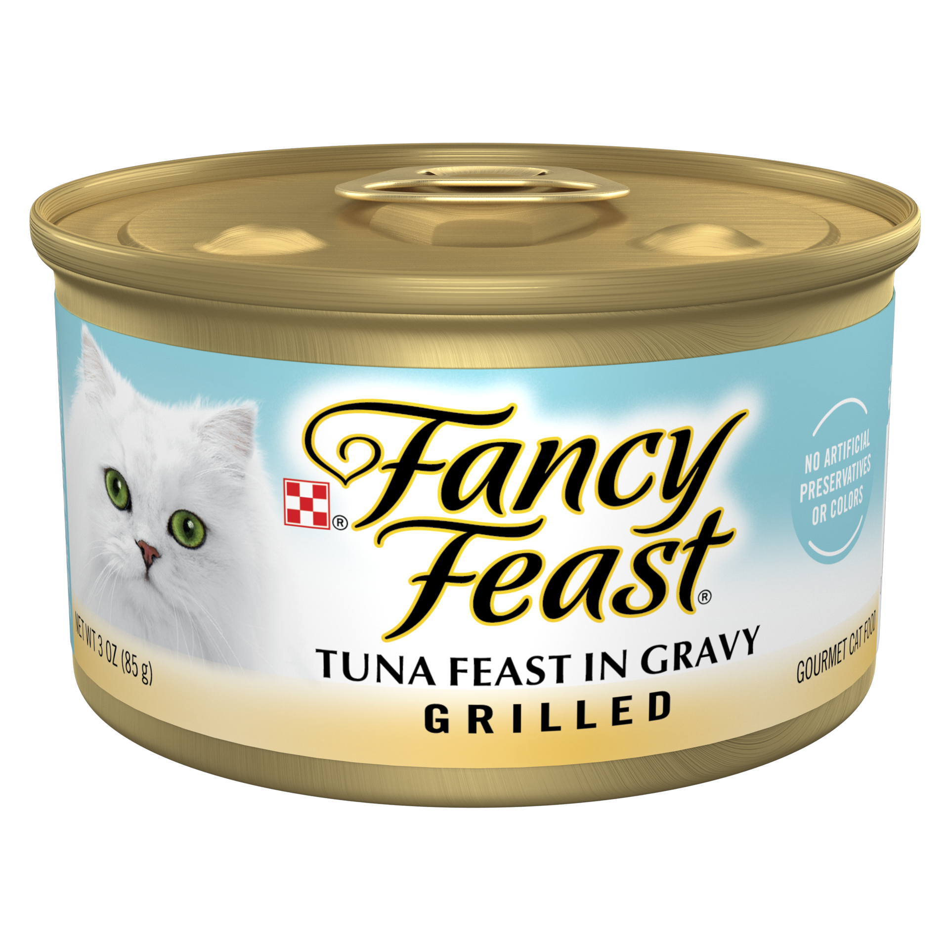 slide 1 of 5, Fancy Feast Purina Fancy Feast Grilled Gourmet Wet Cat Food with Fish Flavour Feast In Gravy - 3oz, 3 oz