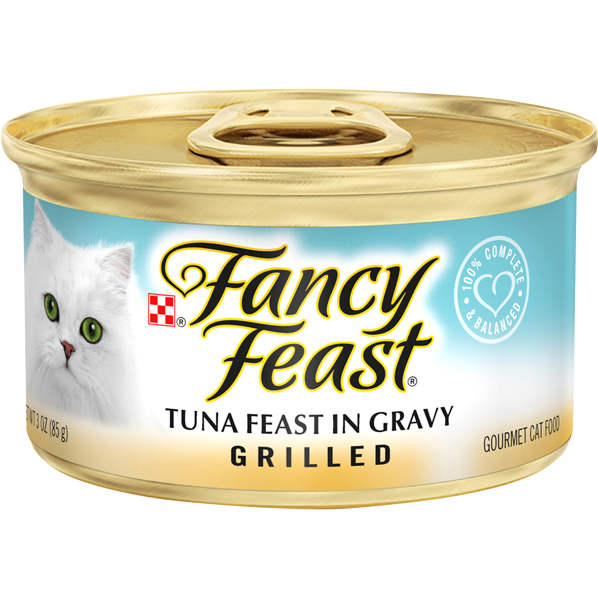 slide 1 of 5, Purina Fancy Feast Grilled Tuna Feast in Gravy Cat Food, 3 oz