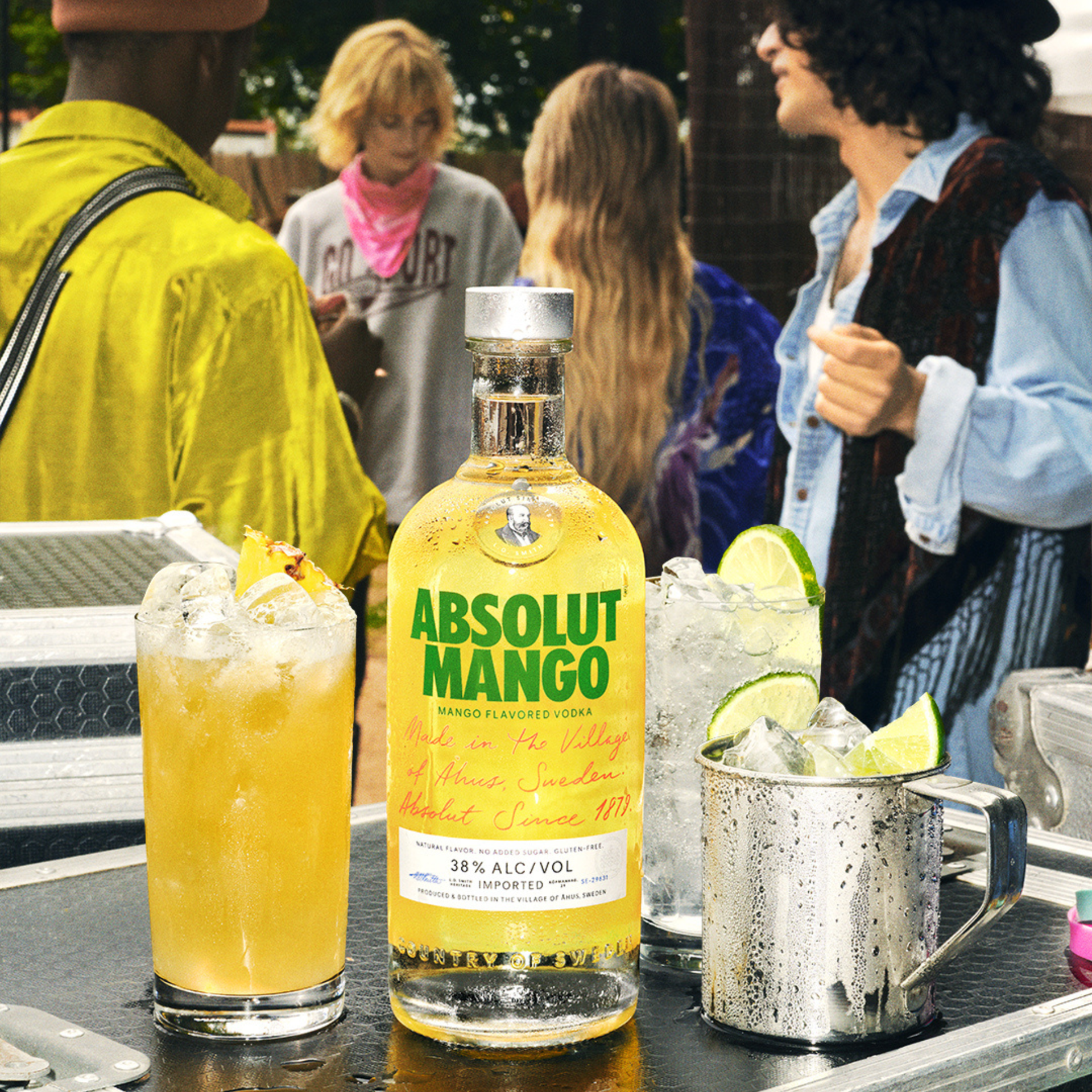 slide 5 of 8, Absolut Mango Flavored Vodka, 1 L Bottle, 38% ABV, 1 liter