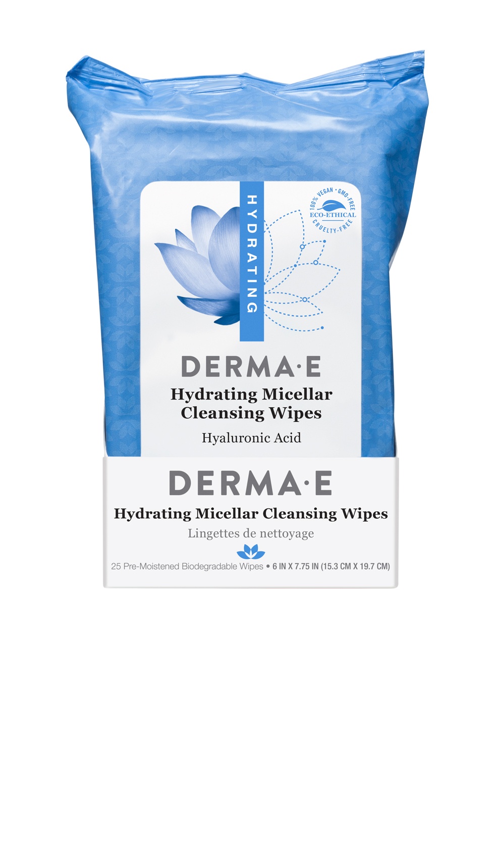 slide 1 of 1, Derma E Hydrating Facial Wipes 25 ea, 25 ct