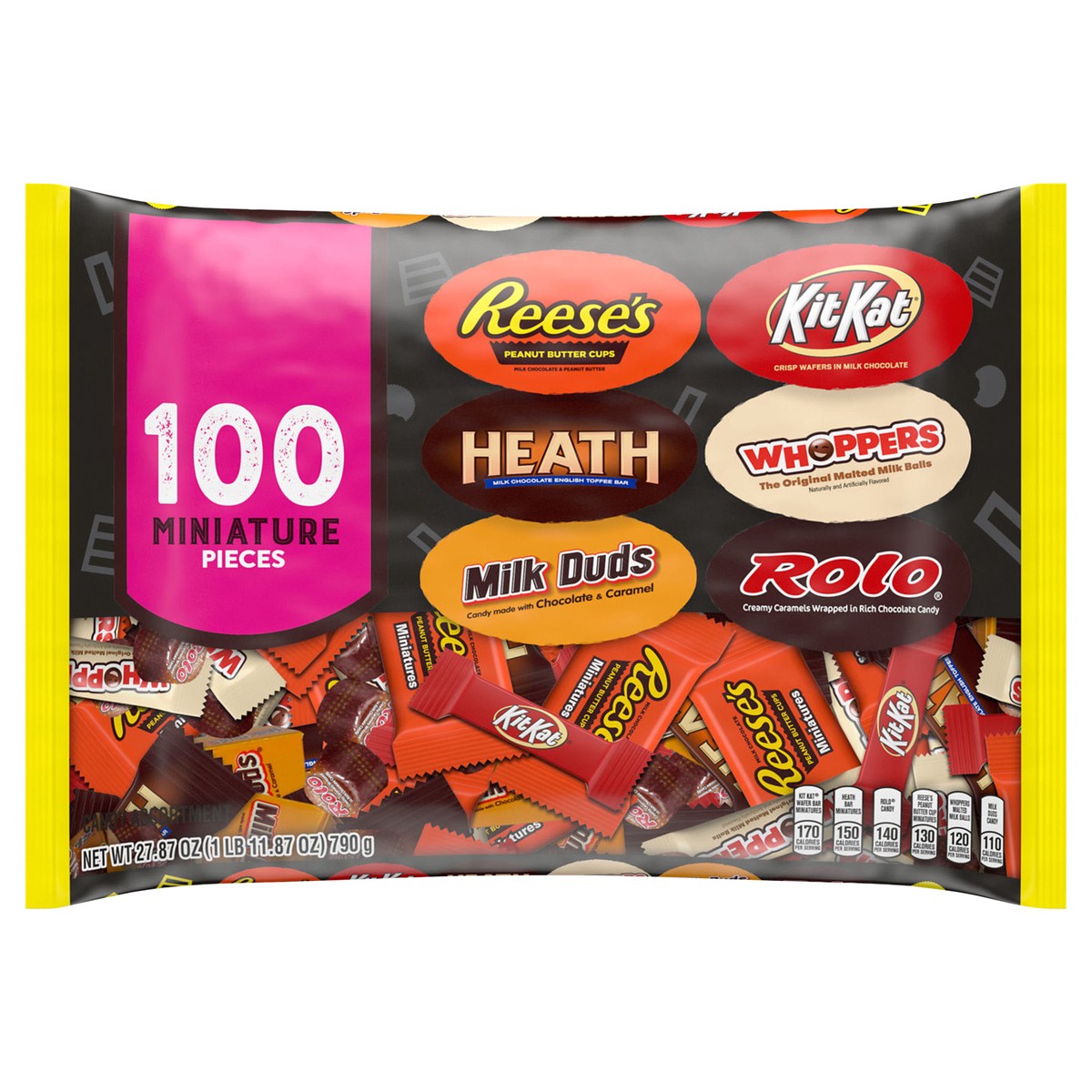 slide 1 of 5, Hershey's Miniatures Candy Assortment 100 Pieces, 100 ct