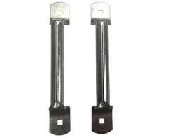 RELIABILT Garage Door Garage Door Handles Silver Steel Handle 2 -Pack