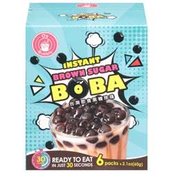 O's Bubble Instant Brown Sugar Boba 6 - 2.1 oz Packs