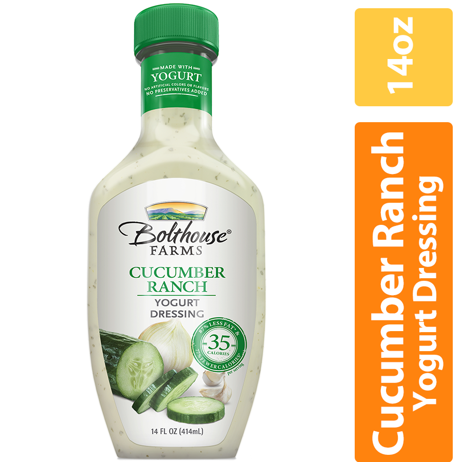 slide 1 of 11, Bolthouse Farms Cucumber Ranch Yogurt Dressing  - 14 Fl. Oz., 14 fl oz