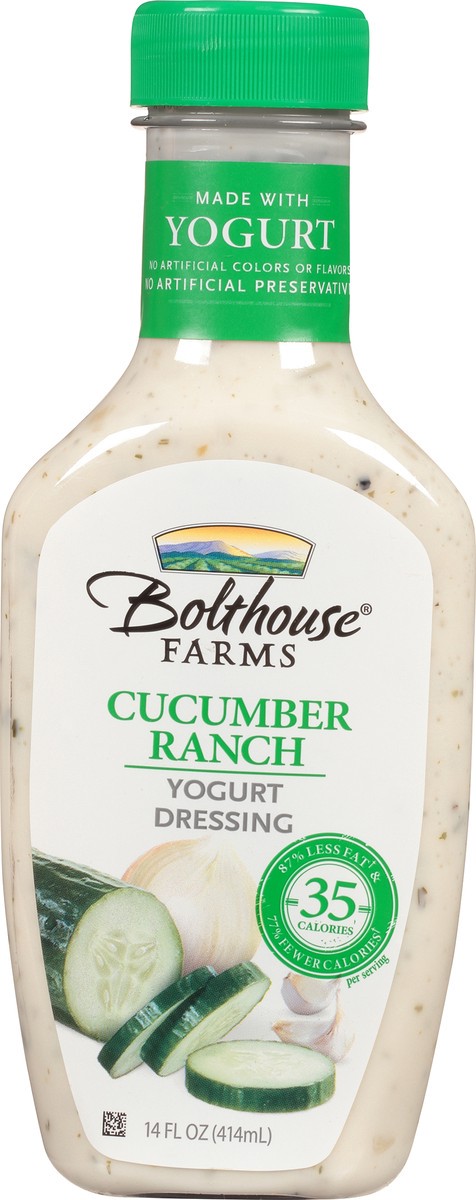 slide 8 of 11, Bolthouse Farms Cucumber Ranch Yogurt Dressing  - 14 Fl. Oz., 14 fl oz