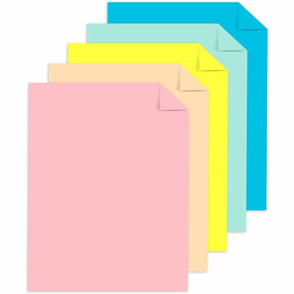 slide 3 of 3, ASTROBRIGHTS Color Card Stock, Letter Size, 65 Lb, Assorted Colors, 250 Sheets Per Pack, 250 ct