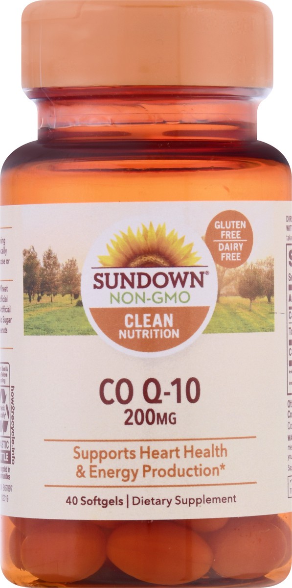 slide 9 of 9, Sundown Non-GMO 200 mg Softgels CO Q-10 40 ea, 40 ct