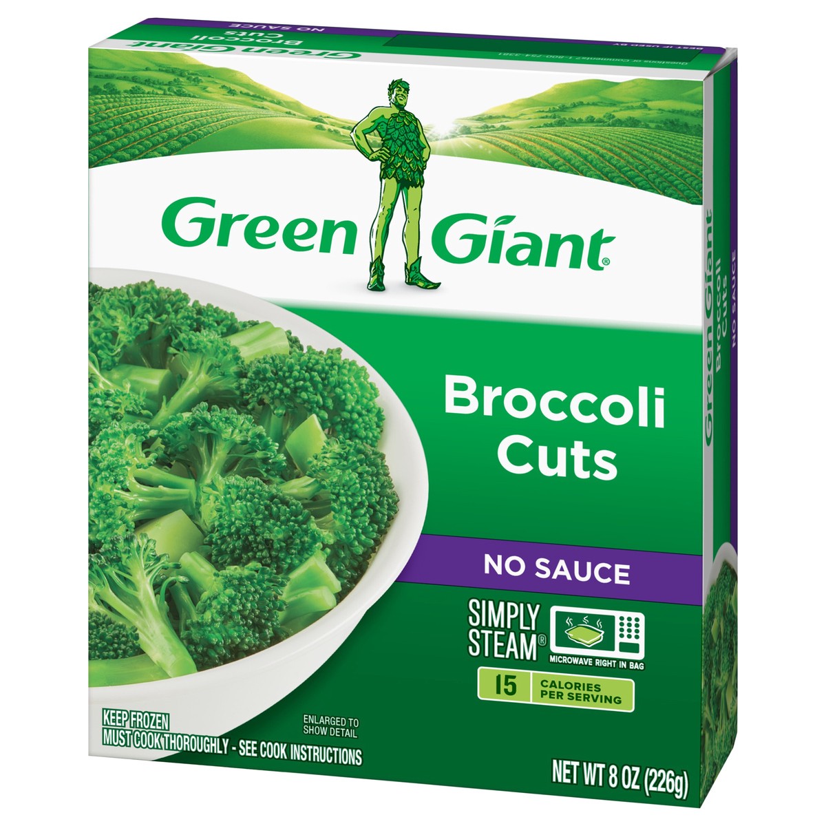 slide 6 of 9, Green Giant No Sauce Broccoli Cuts 8 oz, 8 oz