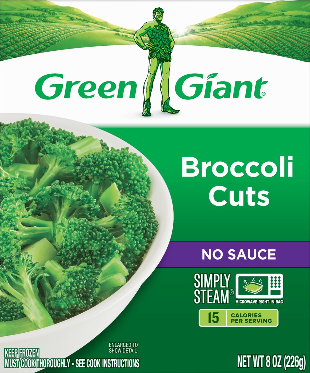 slide 9 of 9, Green Giant No Sauce Broccoli Cuts 8 oz, 8 oz