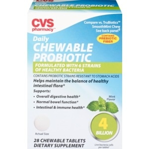 slide 1 of 1, CVS Pharmacy Daily Chewable Probiotic Tablets, 28 ct