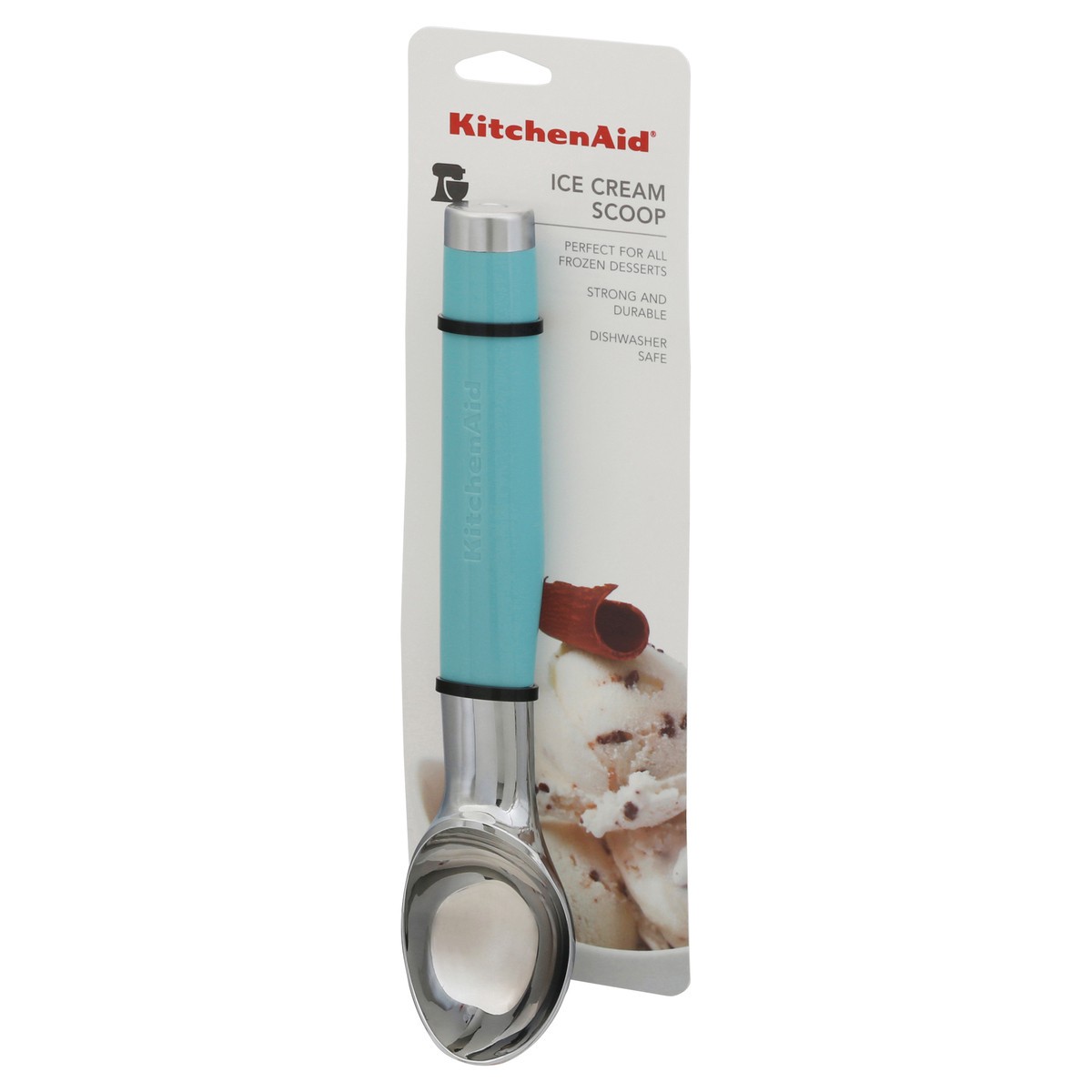 slide 3 of 10, KitchenAid Ice Cream Scoop, Aqua Sky, 1 ct