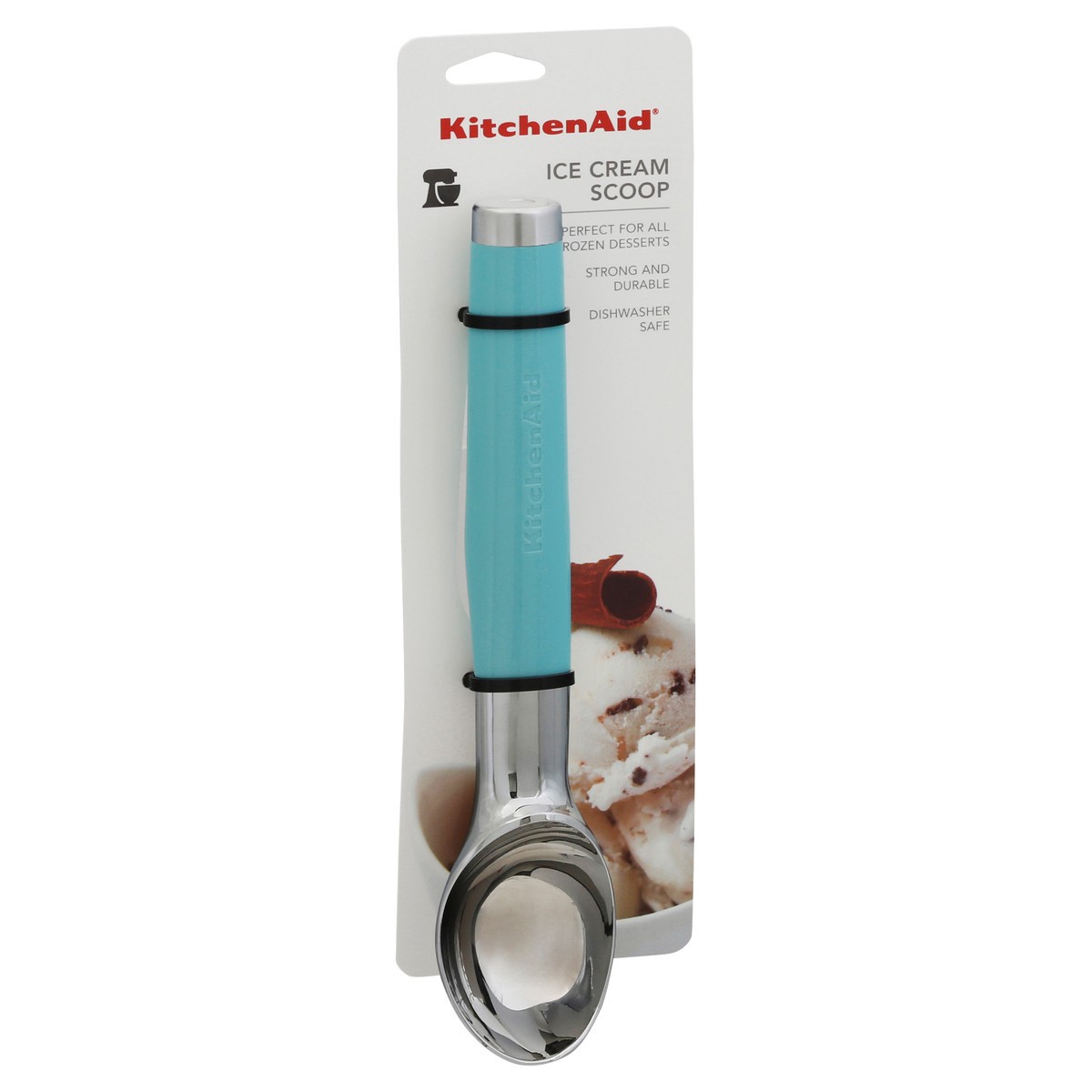 slide 7 of 10, KitchenAid Ice Cream Scoop, Aqua Sky, 1 ct