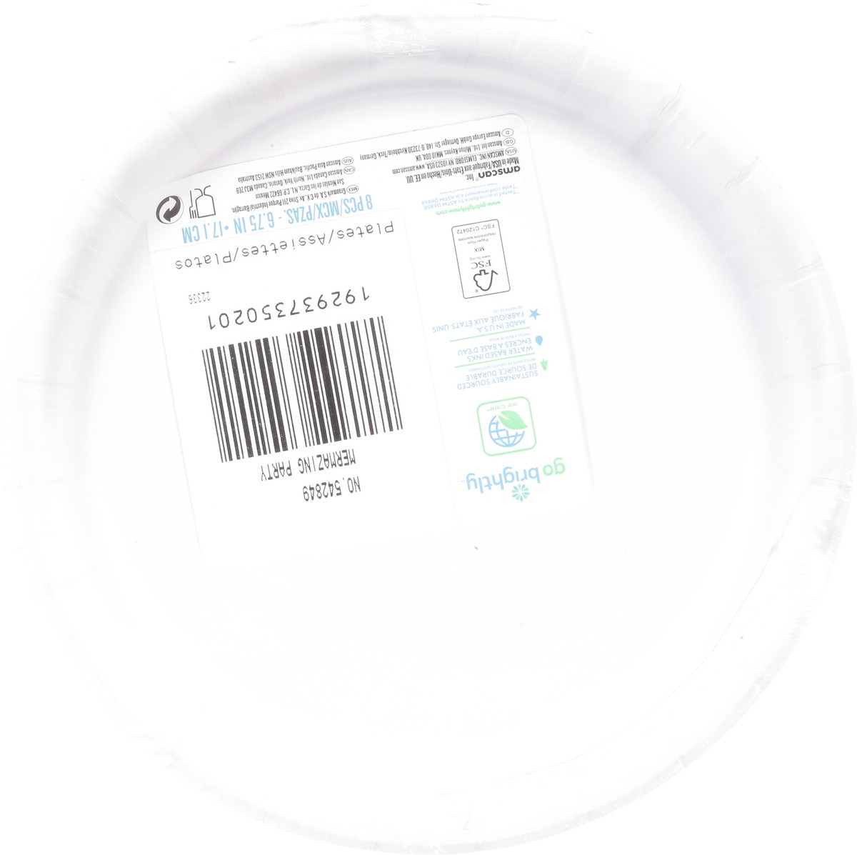 slide 3 of 12, Go Brightly 6.75 Inch Mermazing Party Plates 8 ea, 8 ct