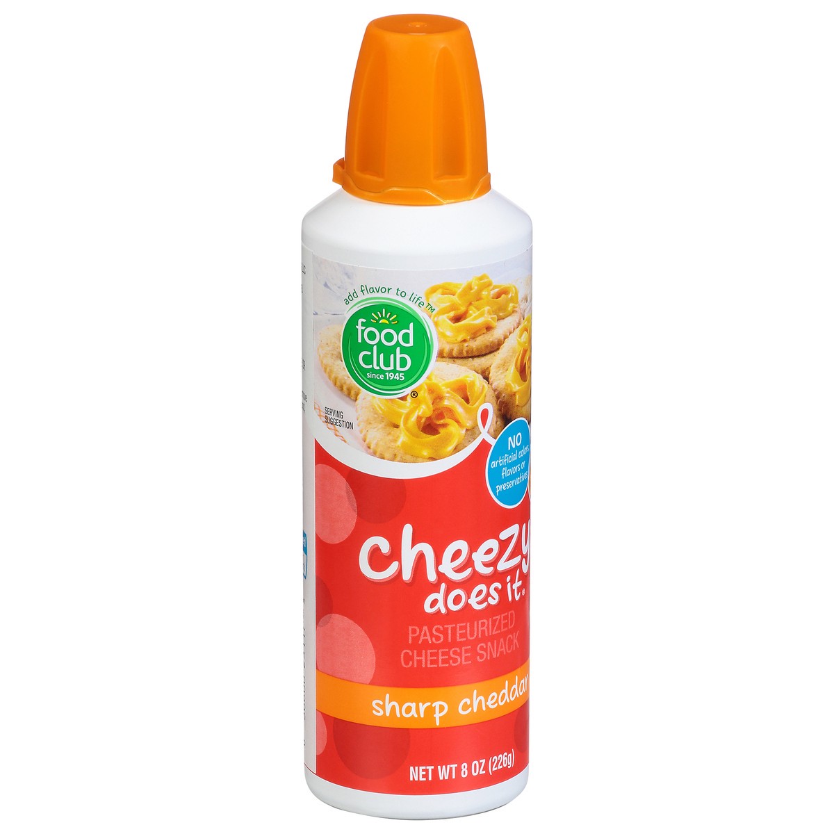 slide 2 of 11, Food Club Cheezy Does It, Sharp Cheddar Pasteurized Cheese Snack, 8 oz