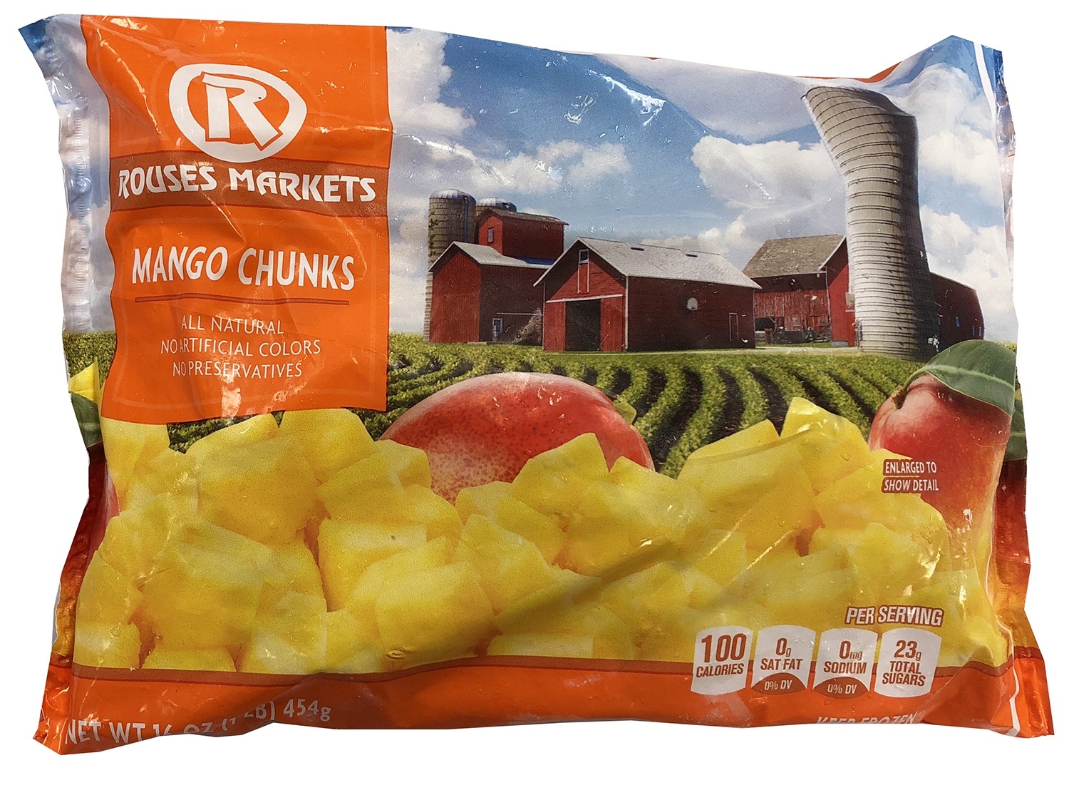 slide 1 of 1, Rouses Mango Chunks, 13 oz